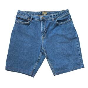 Caslon Nordstrom Denim Cut-off Hemmed Jean Shorts Petite 12